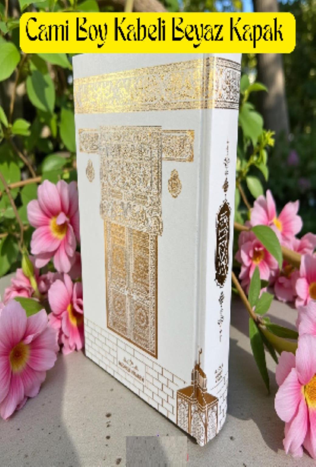 Medrese Cami Boy Beyaz Kuranı Kerim (Cilt Bezli)