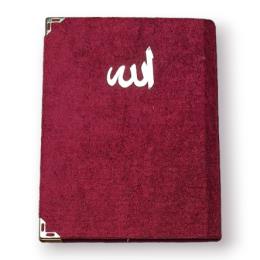 Medrese Çanta Boy Kadife Kapaklı Süngerli Yasin Kitabı