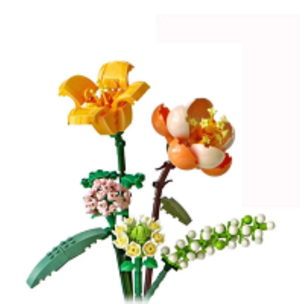 LOZ Ebedi Çiçek Bitki Hibiscus Zambak Papatya Ortanca Modeli 456 Parça Block Oyuncak