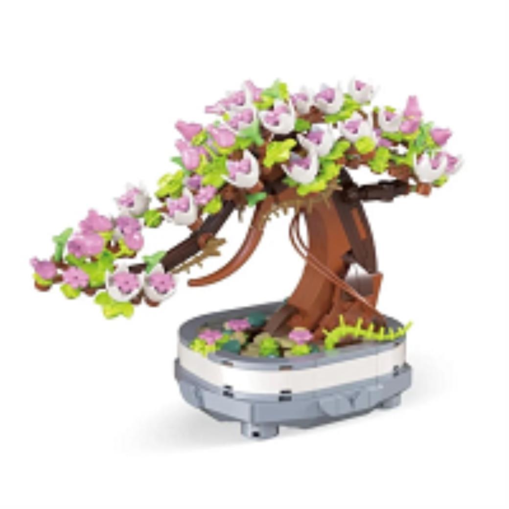 Loz Ebedi Çiçek Pembe Sakura Kiraz Ağacı 426 Parça Block Oyuncak
