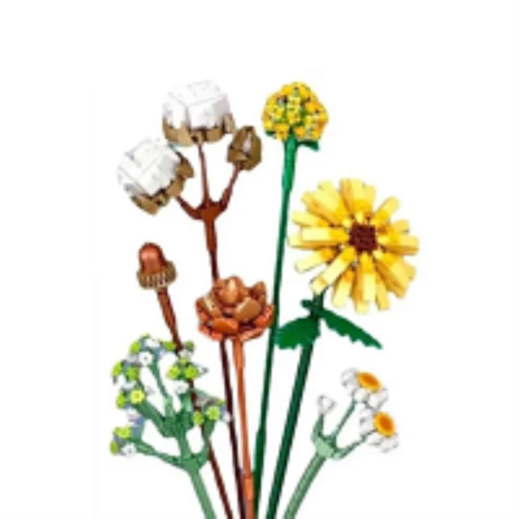 Loz Ebedi Çiçekler Pamuk Papatya Gerbera 646 Parça Block Oyuncak