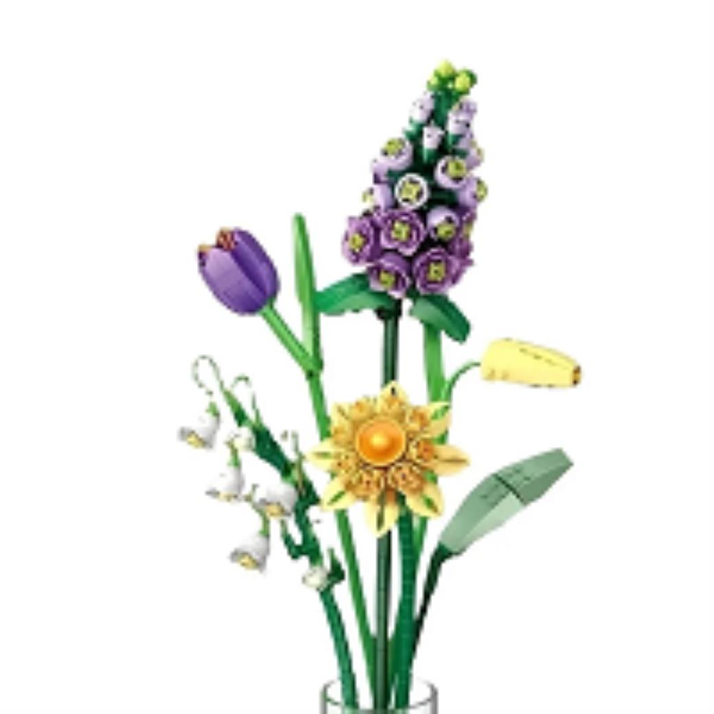 Loz Ebedi Çiçekler Lale Zambak Yapraklar 534 Parça Block Oyuncak