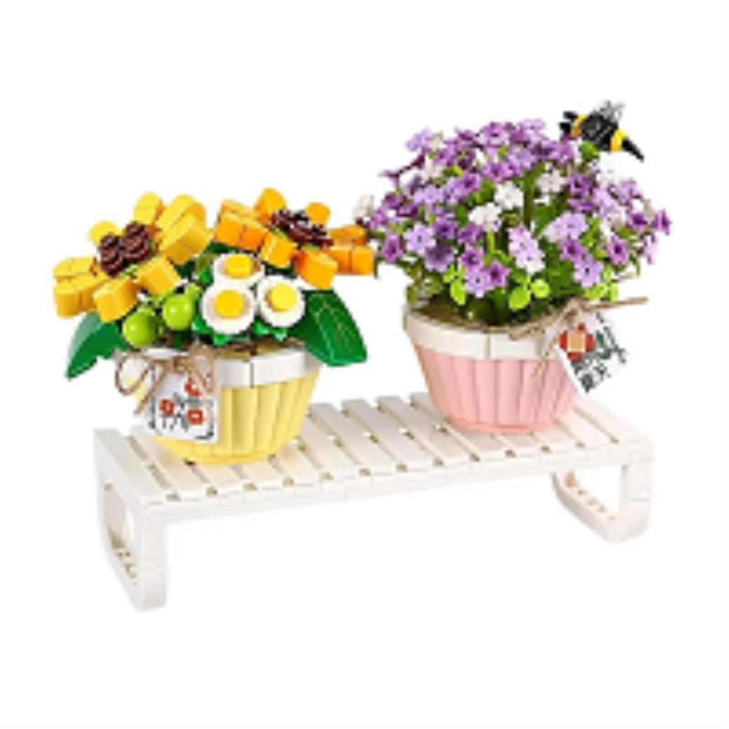 Loz Saksıda Çiçekler 534 Parça Block Oyuncak