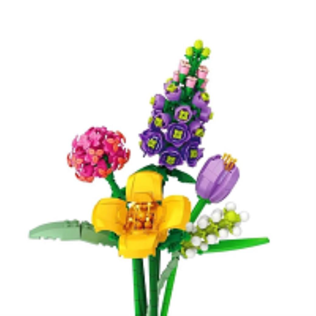 Loz Ebedi Çiçekler Mor Vaat 608 Parça Block Oyuncak | Dekoratif Yapı Seti