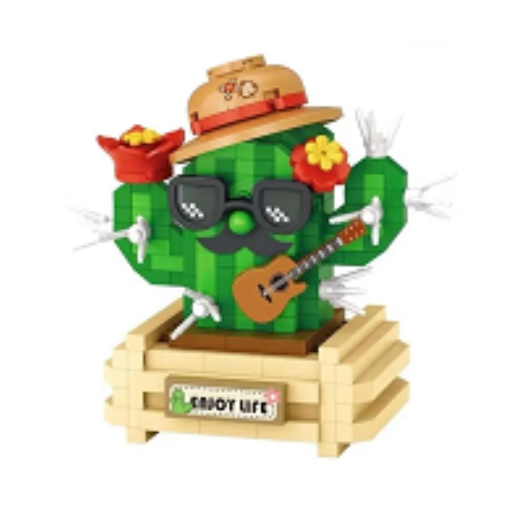 Loz Kaktüs 380 Parça Mini Block Yapım Seti Dekoratif Bitki Oyuncak