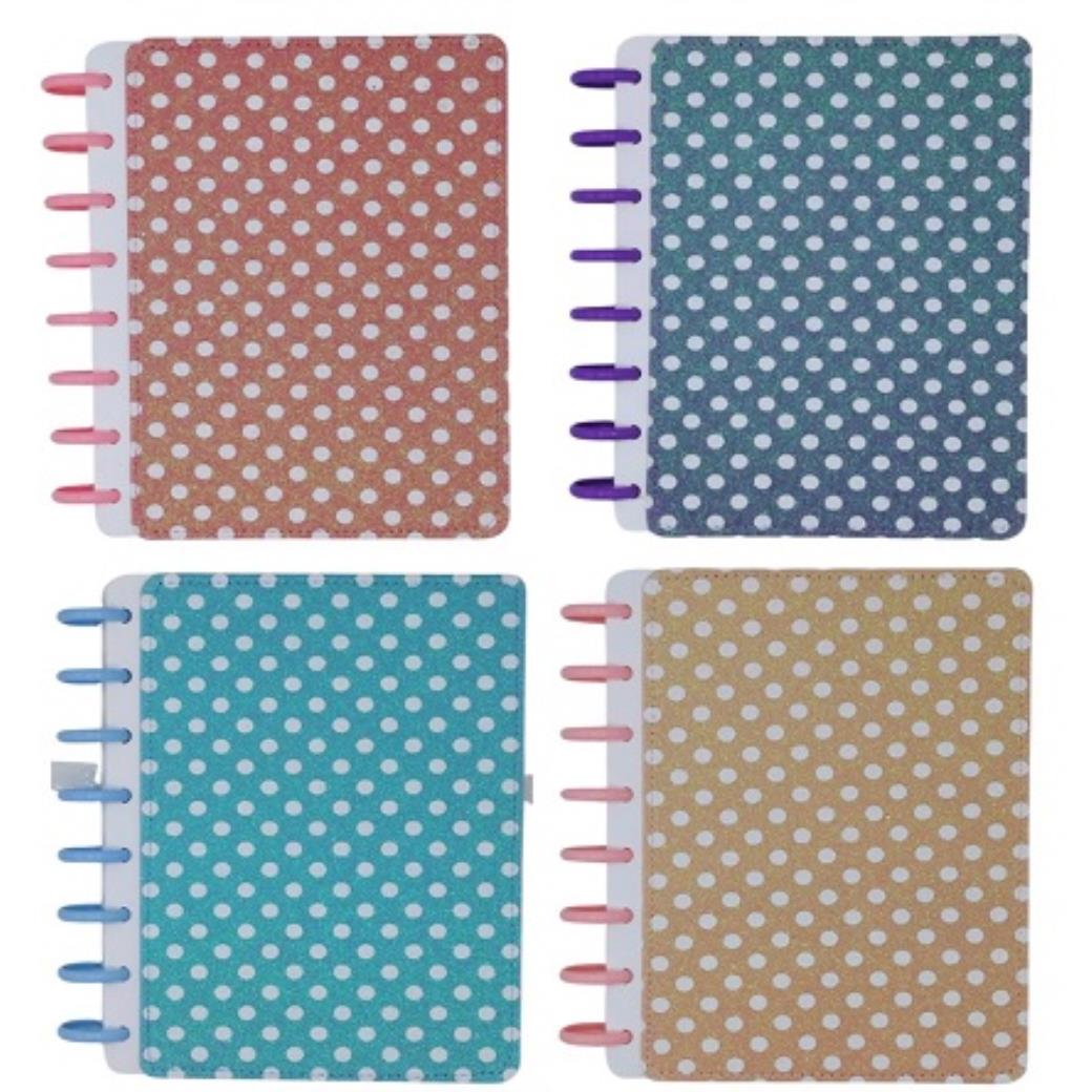 Unıcus Pul Spralli Akıllı Defter A5 Puantiyeli Kum Sim 4 Renk (12 Adet)