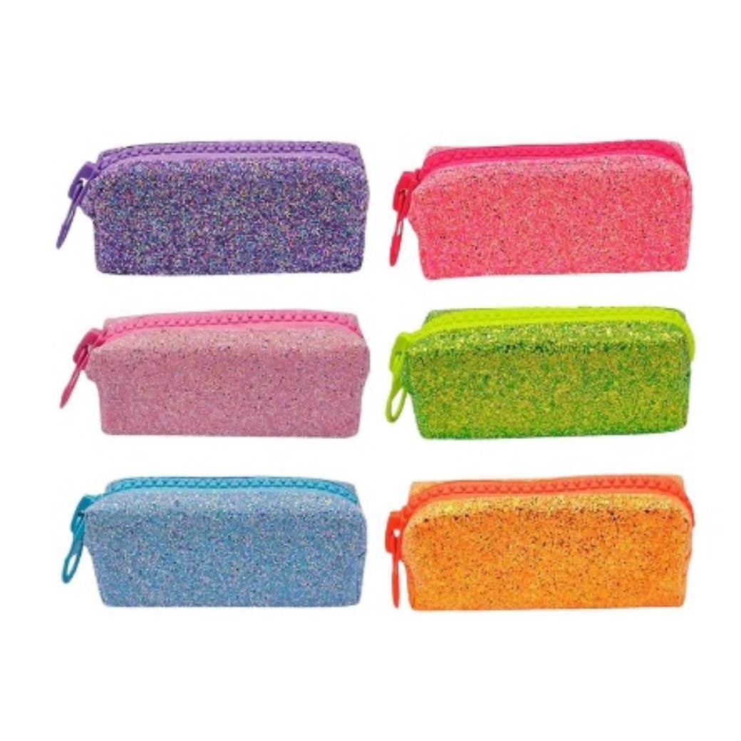 Unicus Big Zip Swarovski Taşlı Pastel Kalem Kalem Kutu (12 Adert)