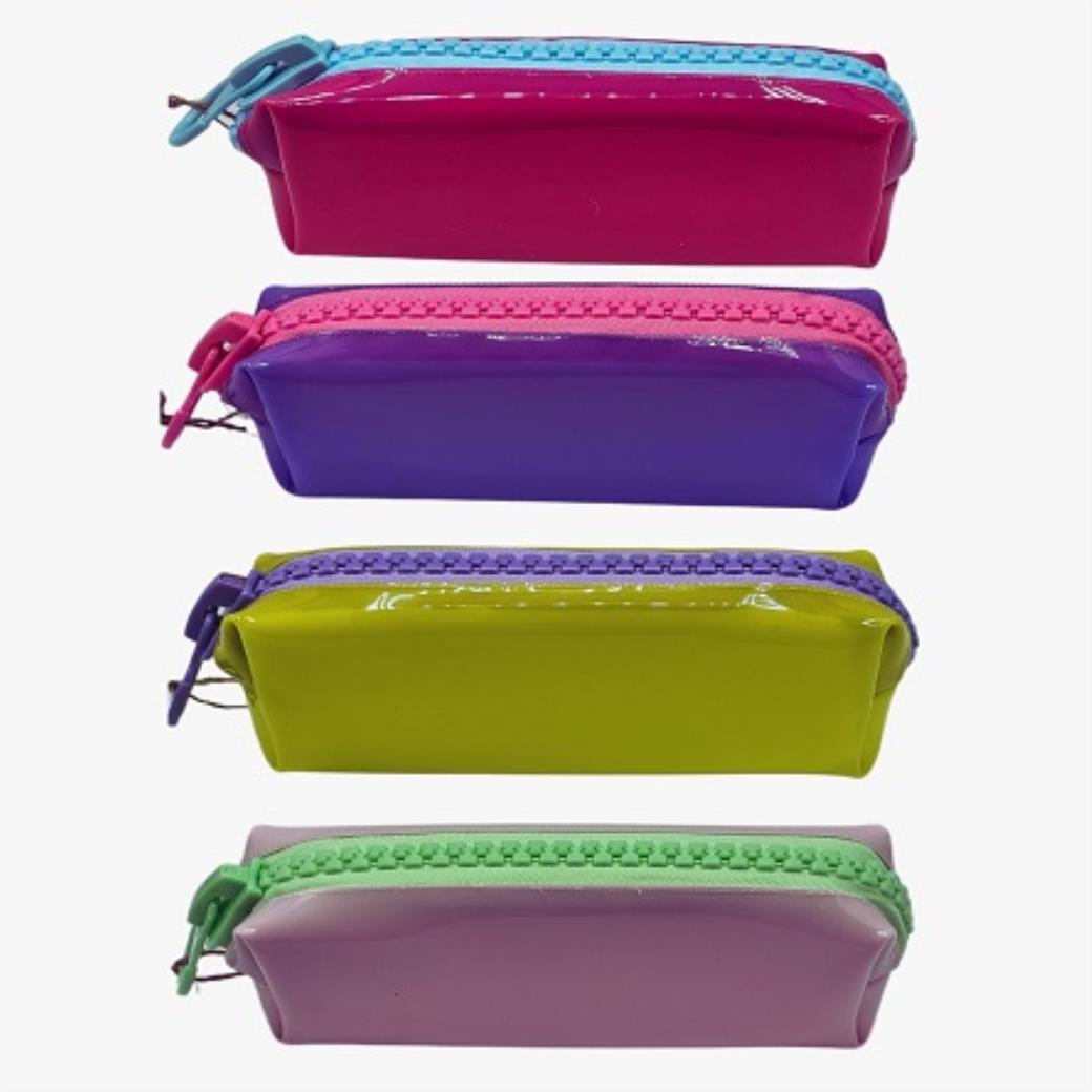 Unicus Big Zip Pastel Şefaf Mix Kalem Kutu XL 6 Renk (8 Adet)