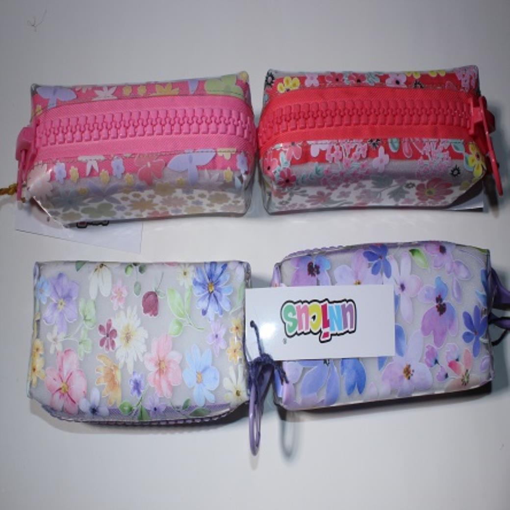 Unicus Big Zip Çıtır Çiçek Slikon Kalem Kutu (8 Adet)