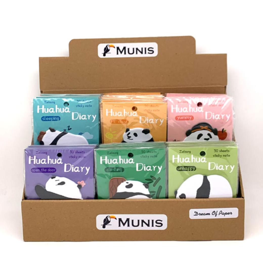 Munis Stickers Note Panda (90 Adet)