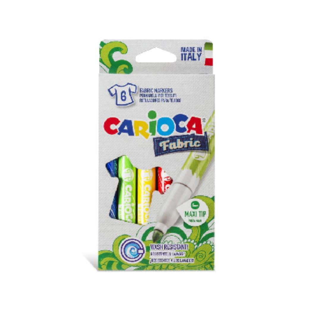 Carioca Maxi 6lı Keçeli Kumaş Boya Kalemi