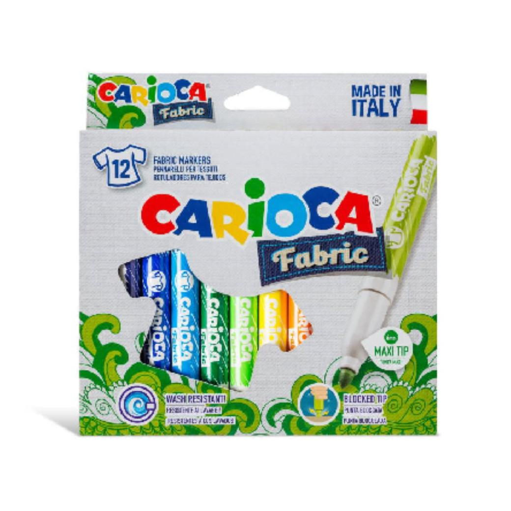 Carioca Maxi Keçeli Kumaş Boya 12li