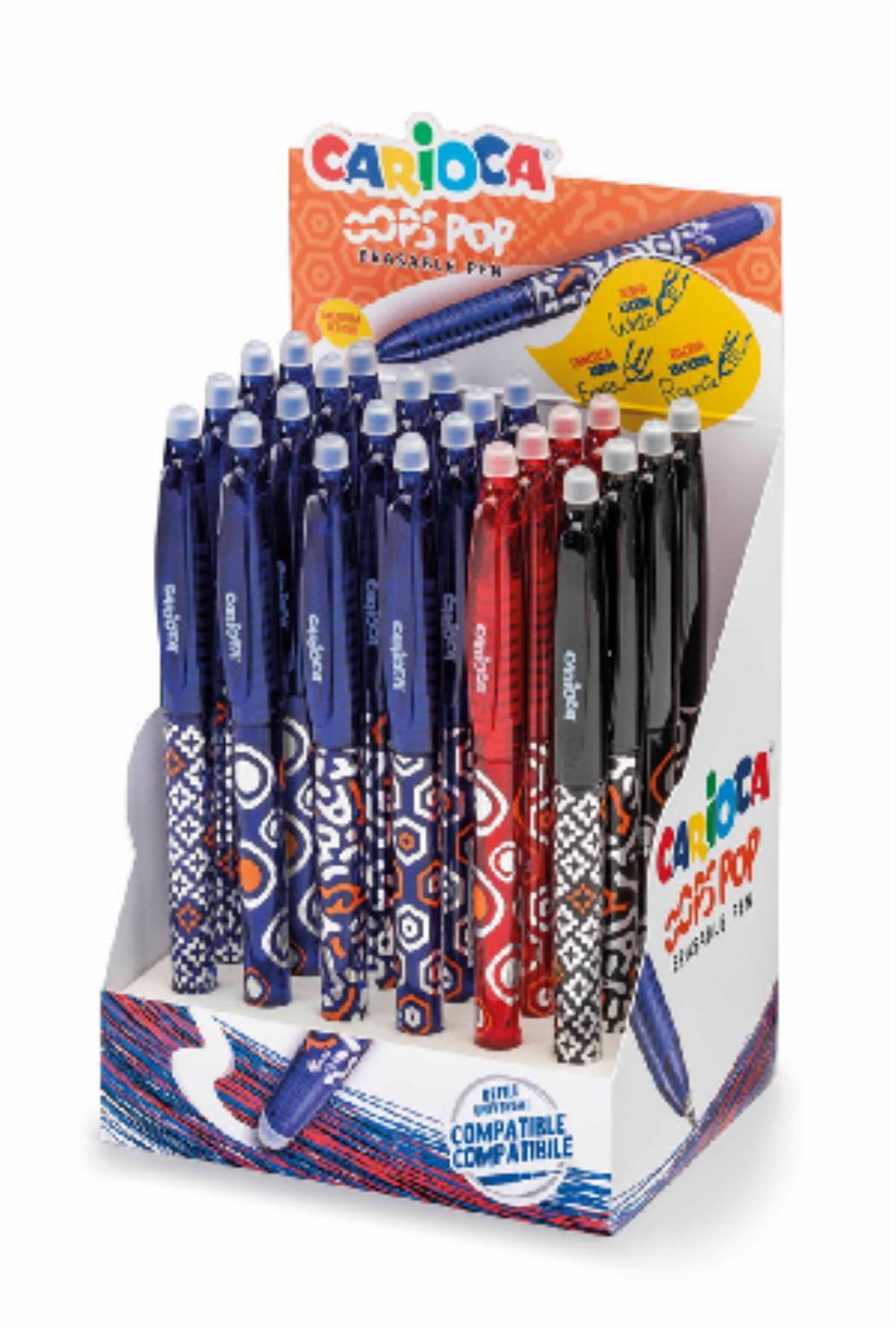 Carioca Oops Pop Silinebilir Tükenmez Kalem 24lü Stand