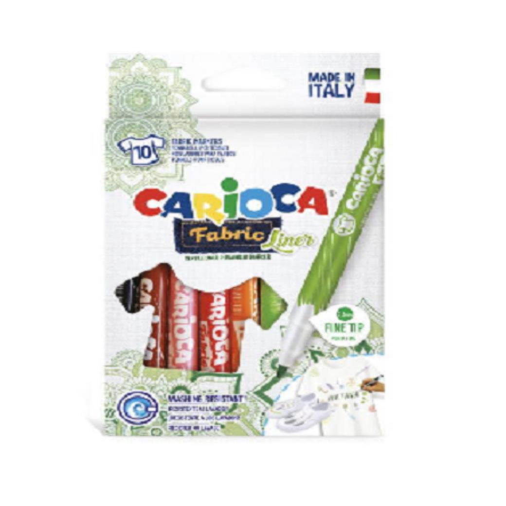 Carioca Keçeli Kumaş Boya Kalemi 10lu