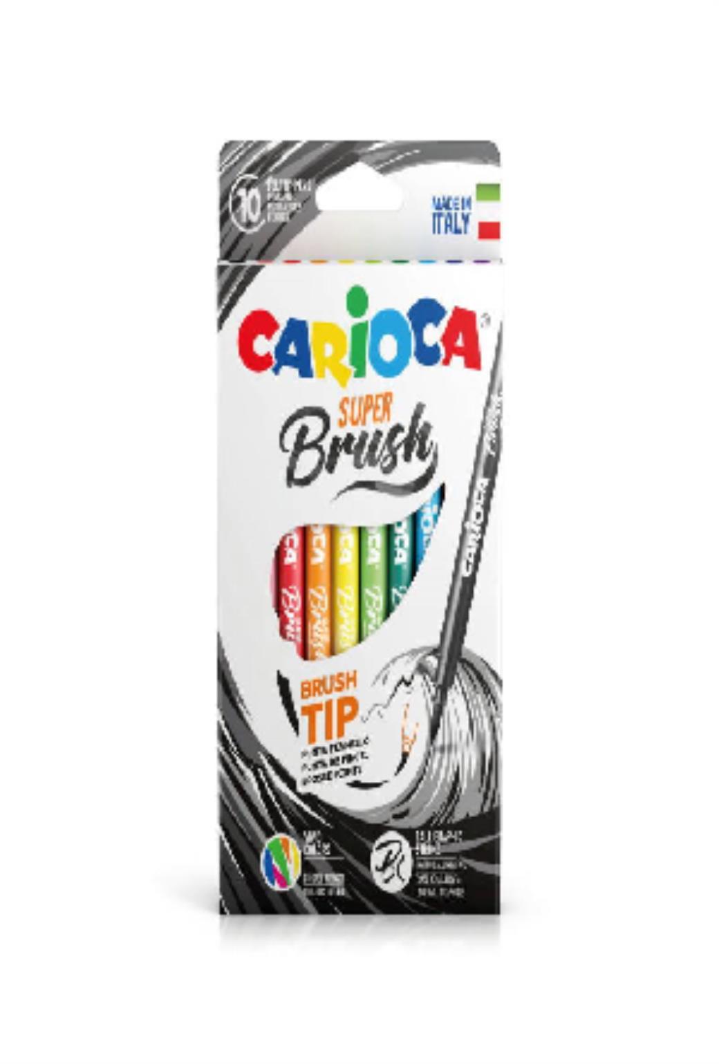 Carioca Süper Brush Keçeli Boya Kalemi 10lu