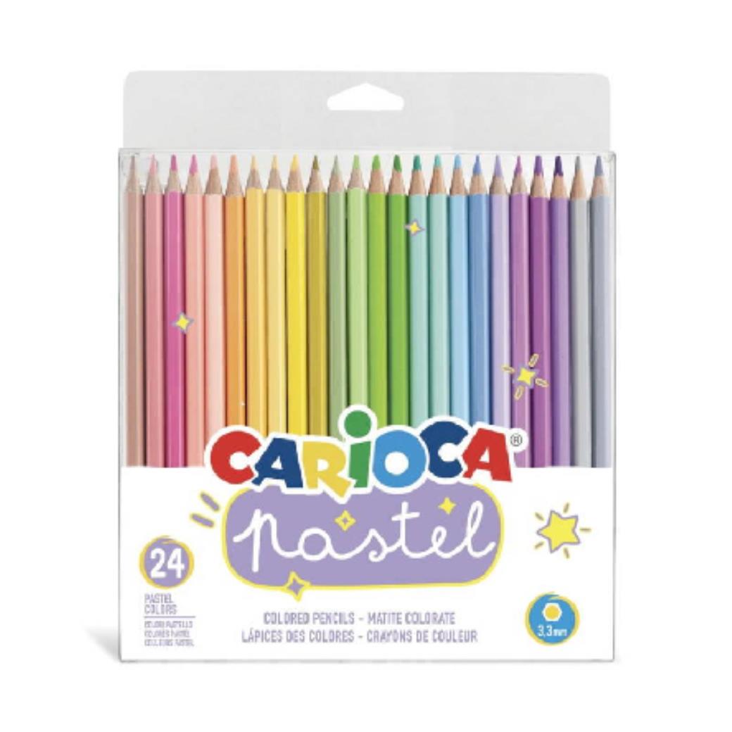 Carioca Pastel Renk Kuru Boya Kalemi 24lü