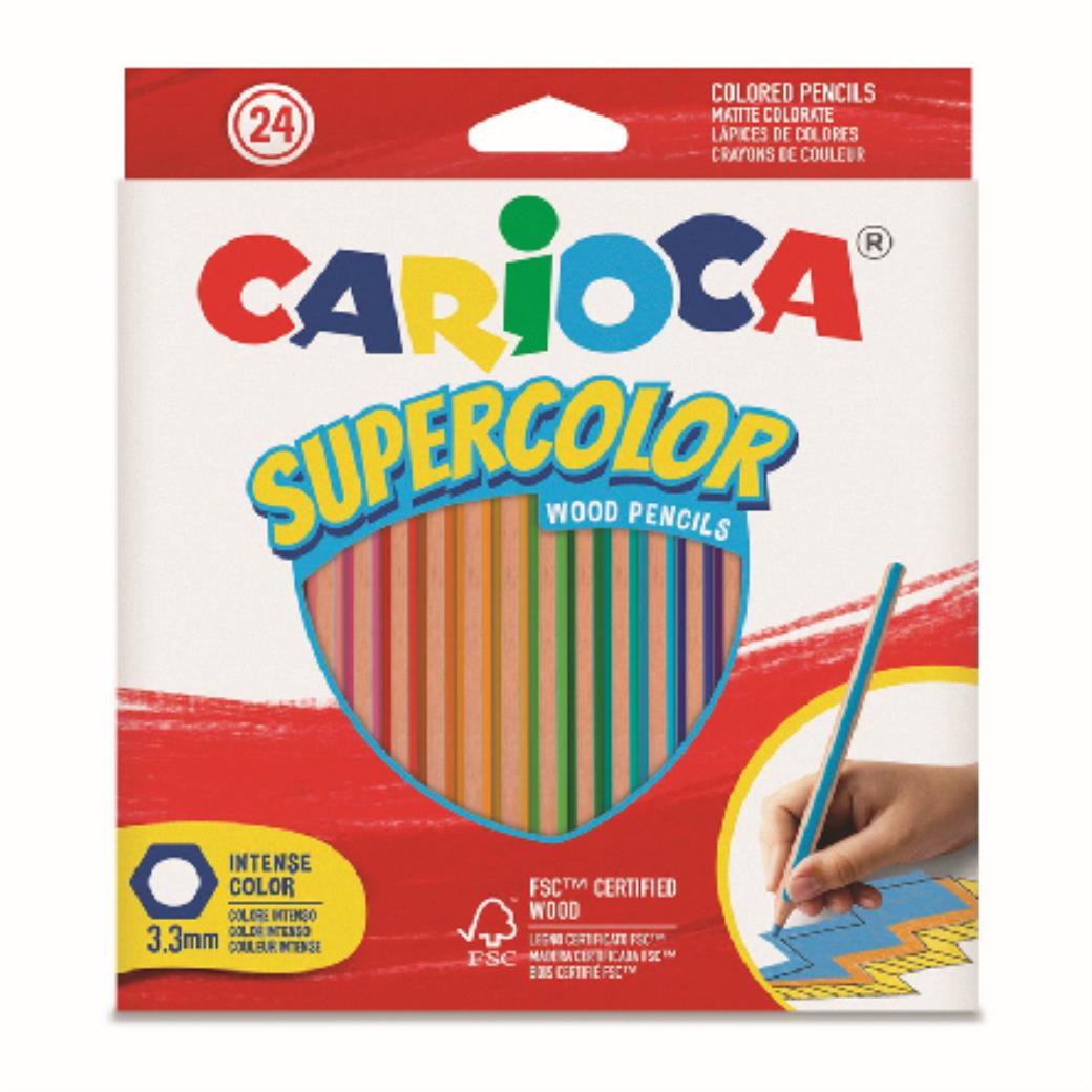 Carioca Süpercolor Kuru Boya Kalemi 24lü (6 Adet)