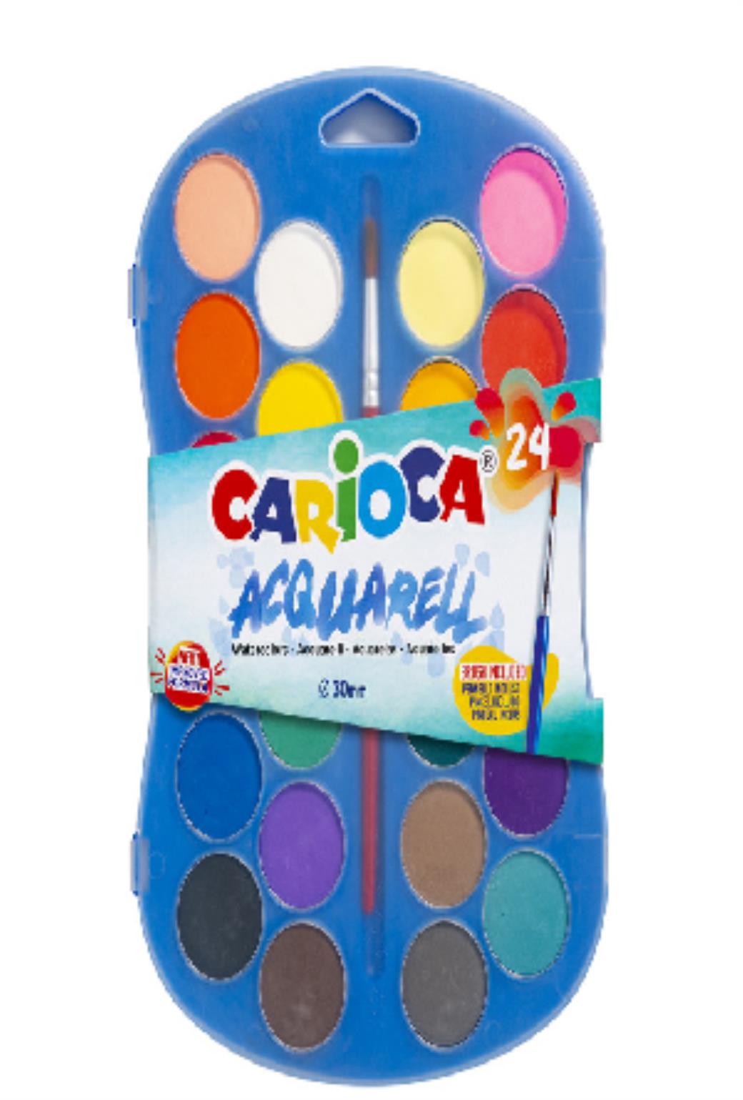 Carioca Sulu Boya 30mm 12 Renk (6 Adet)