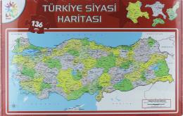 Türkiye Siyasi Haritası 136 Parça Puzzle