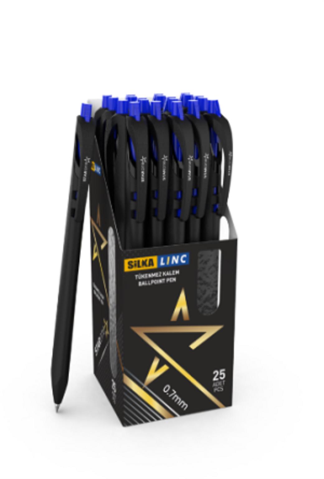 Silka Linc Starone Mavi Tükenmez Kalem (25 Adet)