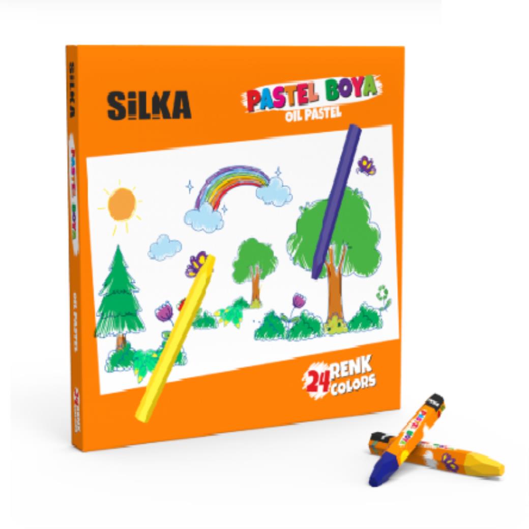 Silka 24 Renk Pastel Boya