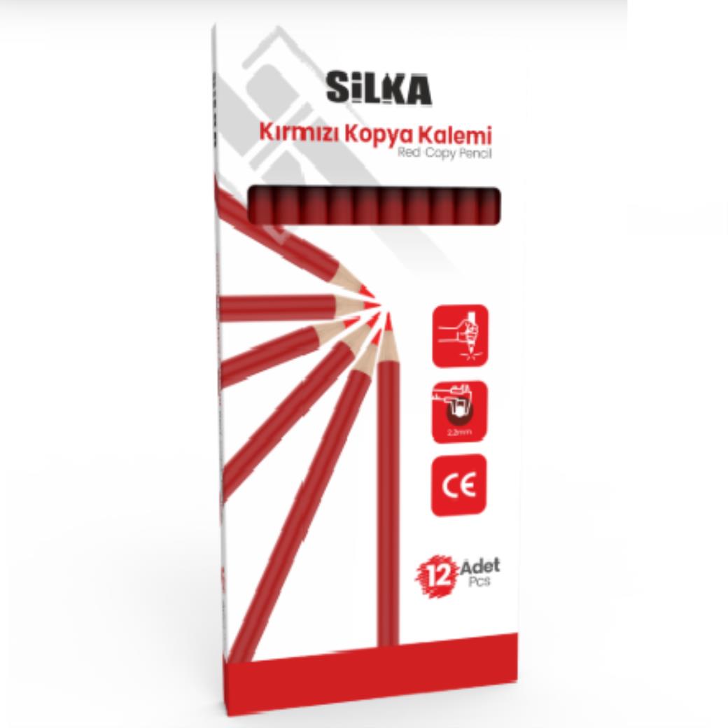 Silka Kırmızı Kopya Kalemi 12li (12 Adet)
