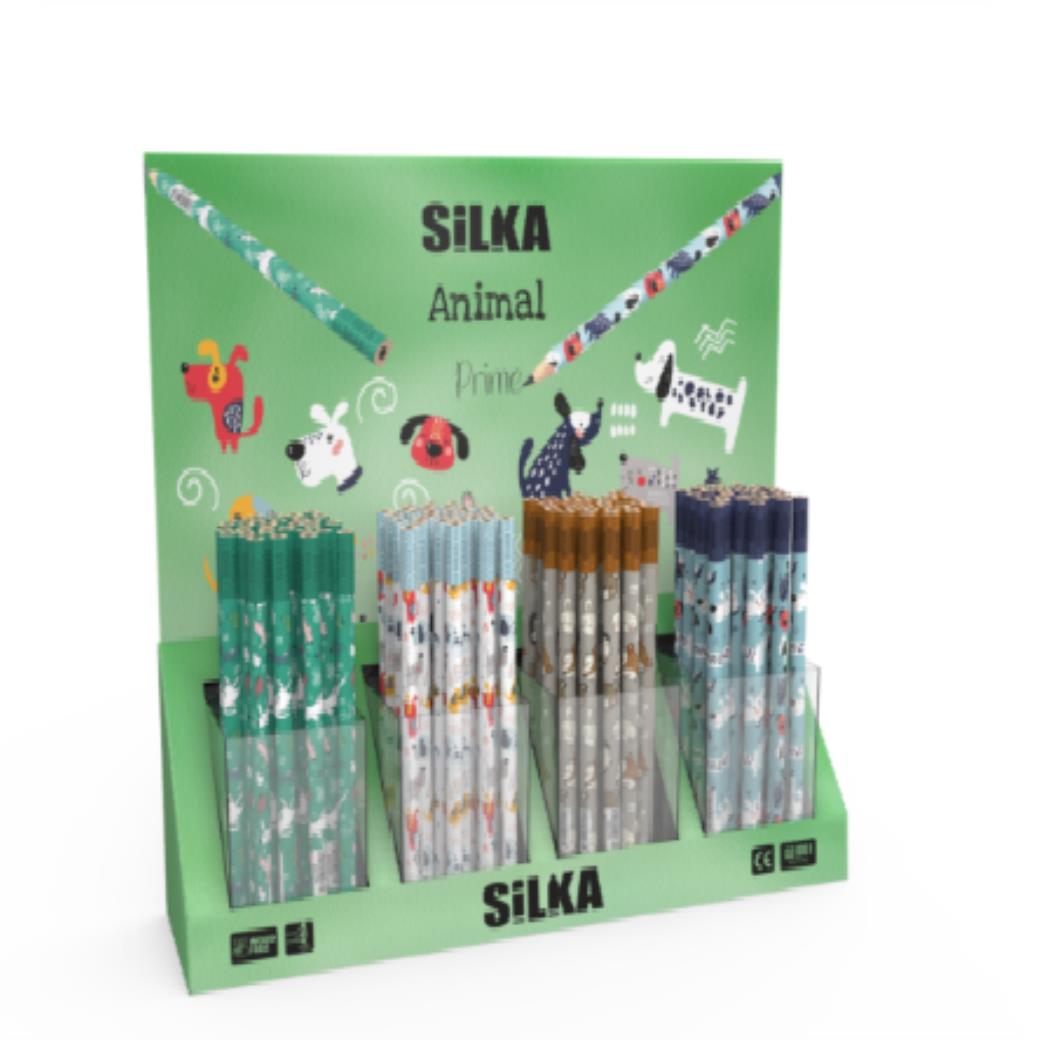 Silka Animal Prime Kurşun Kalem 160lı Stand