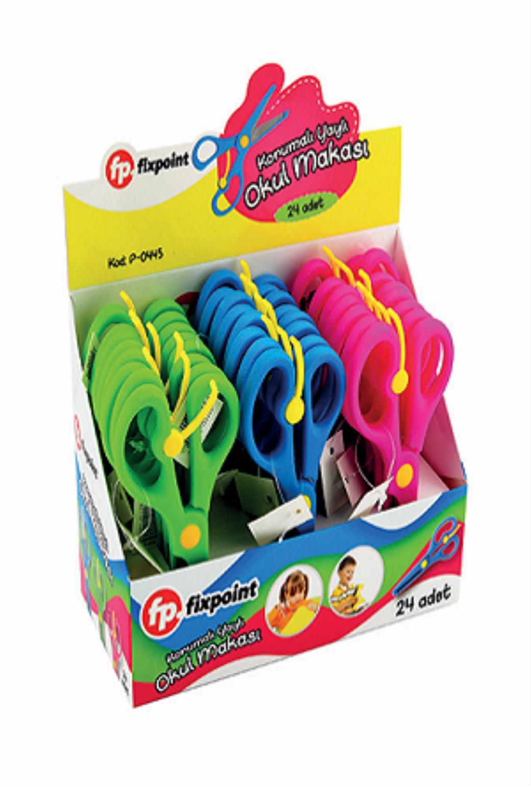 Fixpoint Korumalı Yaylı Okul Makası (24 Adet)