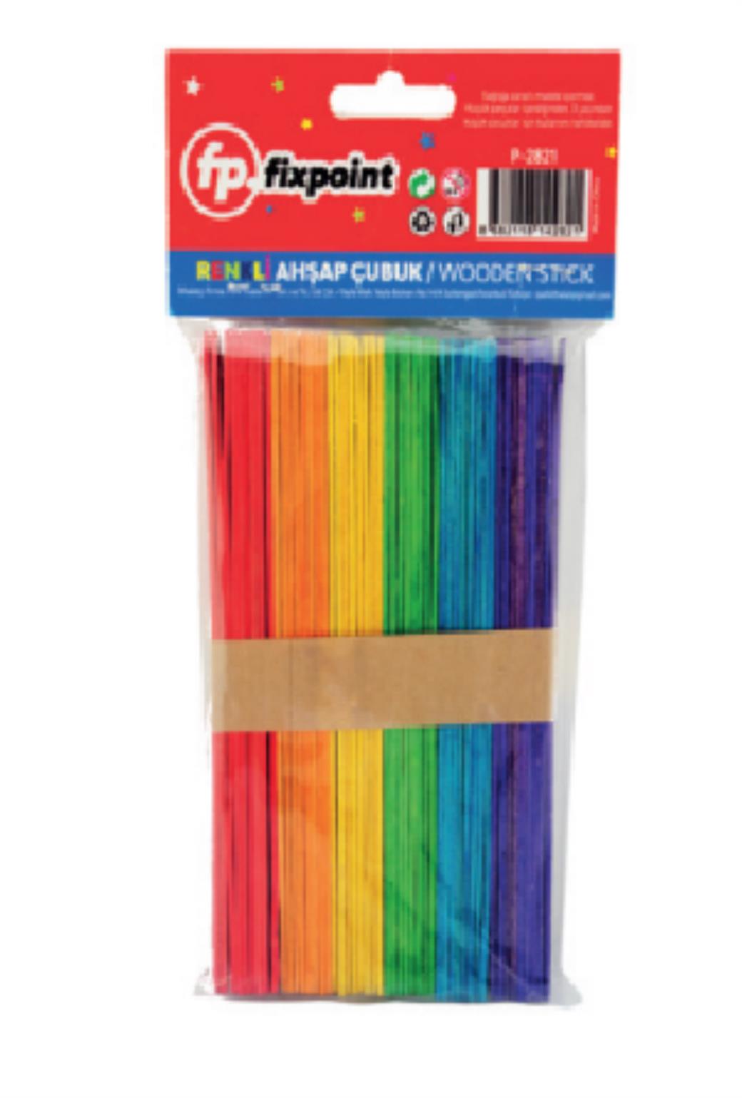 Fixpoint Dil Çubuğu Renkli Büyük Boy (12 Adet)