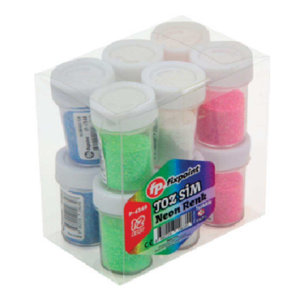Fixpoint Toz Sim Neon Karışık Renk (12 Adet)