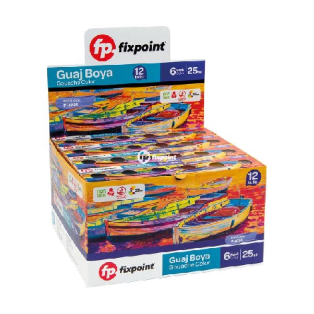 Fixpoint Guaj Boya 6 Renk 25ml (12 Adet)