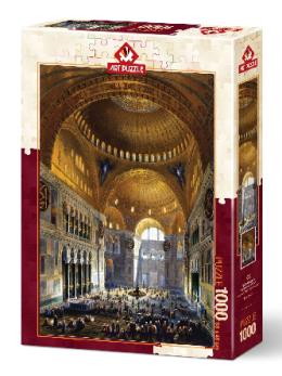 Art Puzzle Ayasofya Camii nde İlk Namaz 1000 Parça Puzzle