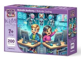 Art Çocuk Robotik Kodlama 200 Parça Puzzle