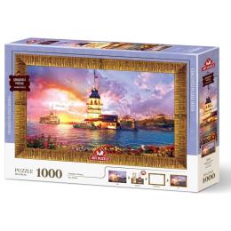 Art Puzzle Kız Kulesi 1000 Parça Çerçeveli Puzzle