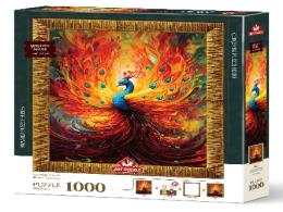 Art Puzzle Efsanevi Tavuskuşu 1000 Parça Çerçeveli Puzzle