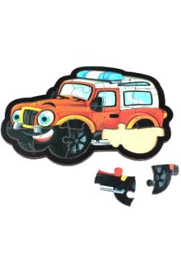 Jeep Puzzle - Ahşap