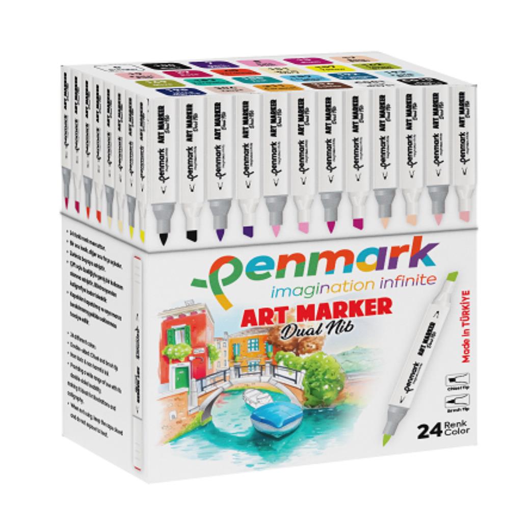 Penmark Markers Art Brush Kalem 24 Renk