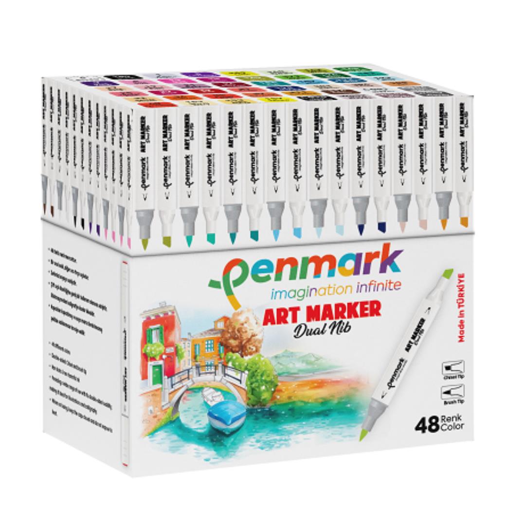 Penmark Markers Art Brush Kalem 48 Renk