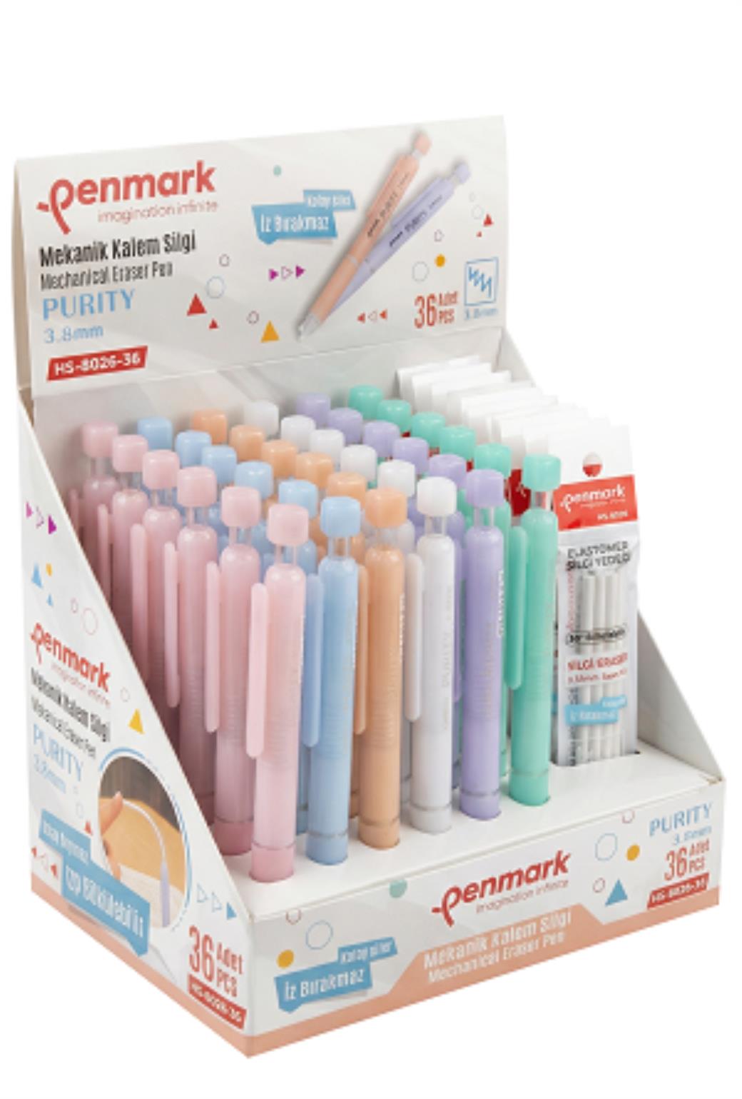 Penmark Kalem Tipi Silgi 36lı Stand
