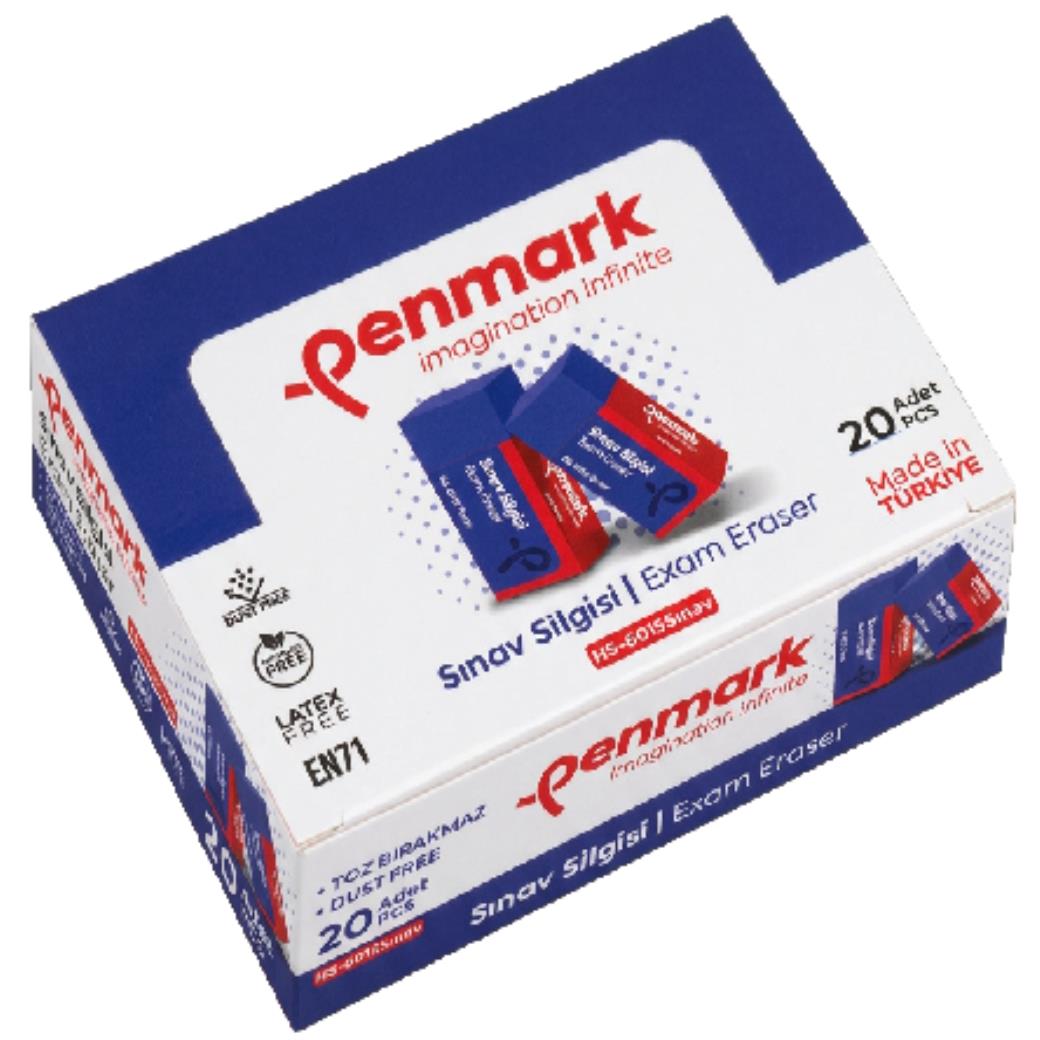 Penmark Mavi Sınav Silgisi 20li Kutu