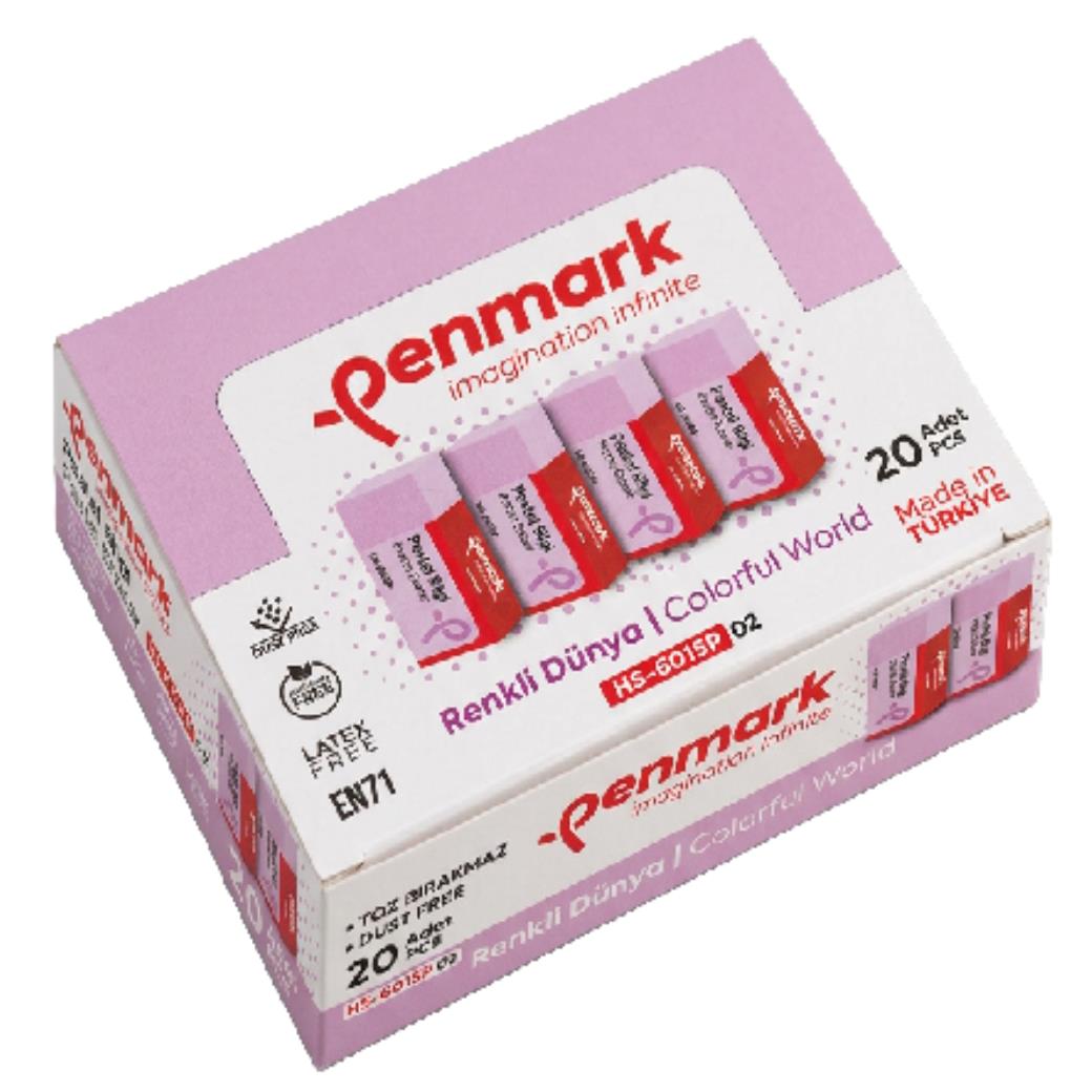 Penmark Pastel Lila Silgi 20li Kutu