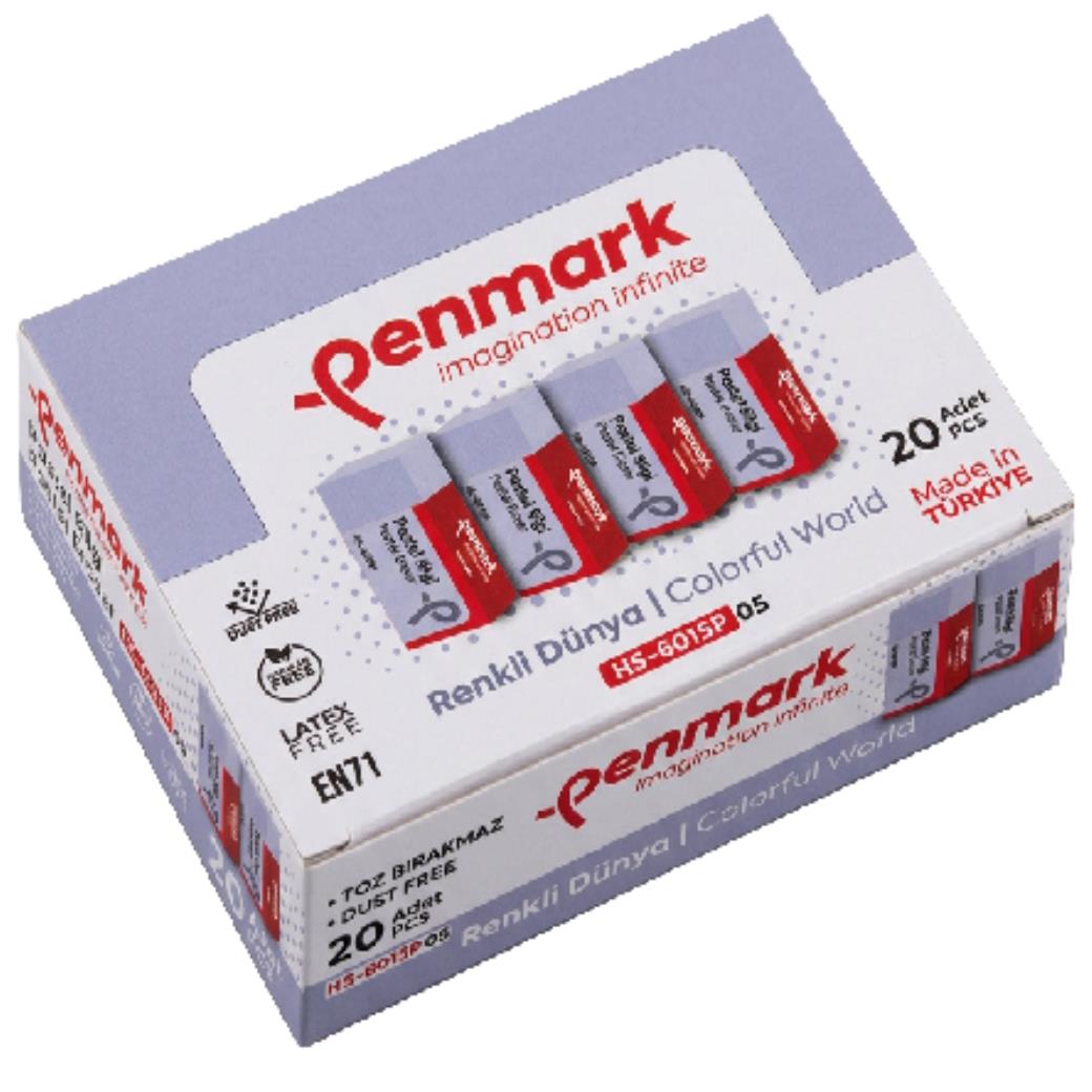 Penmark Pastel Bulut Mavi Silgi 20li Kutu