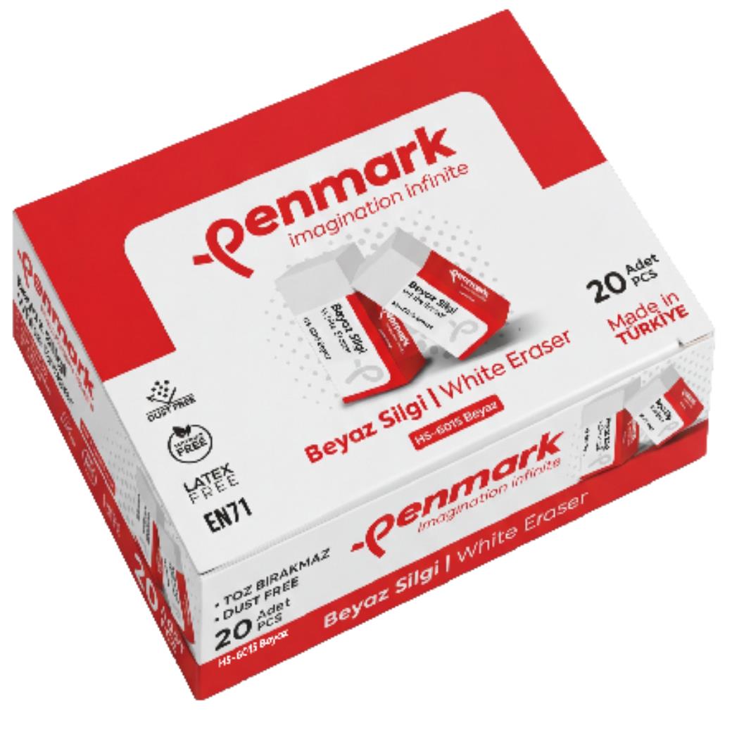 Penmark Beyaz Silgi 20li Kutu