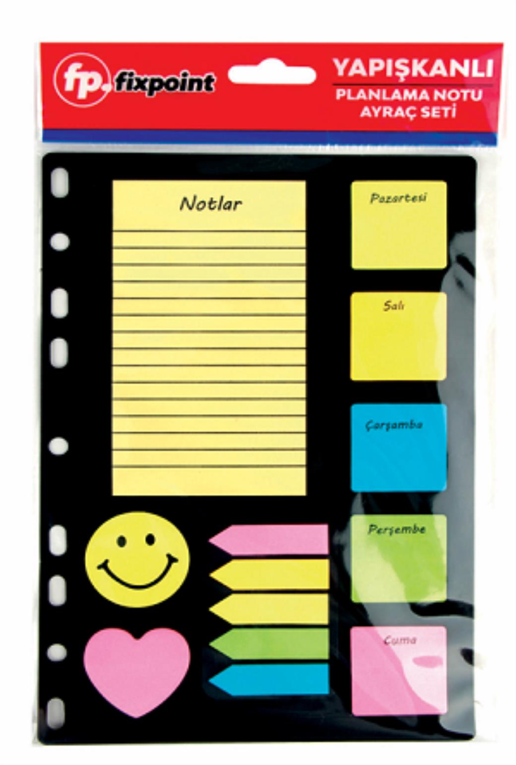 Fixpoint Yapışkanlı Notluk 13lü Set (12 Adet)