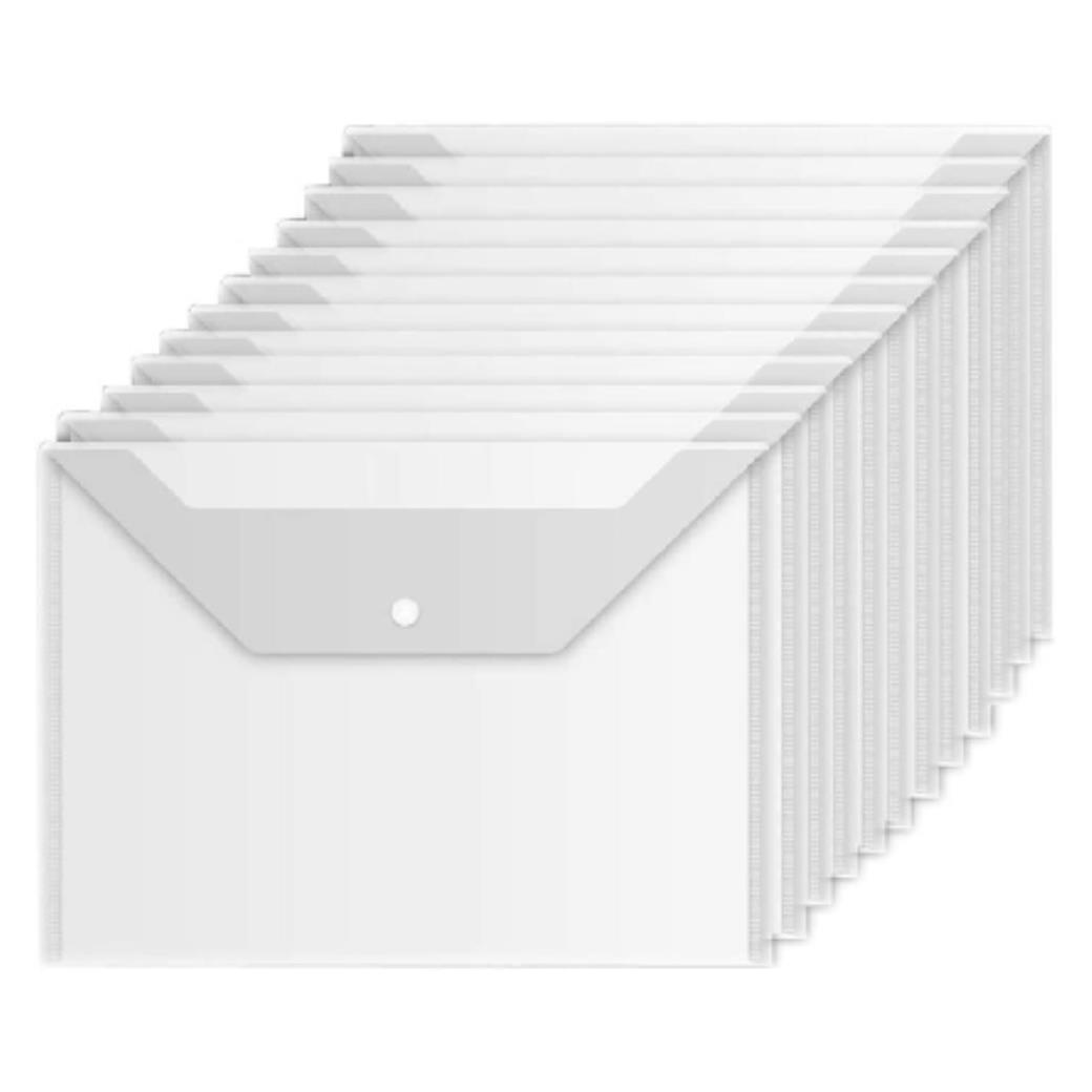 Fixpoint Lüks Çıtçıtlı Dosya Şeffaf (12 Adet)