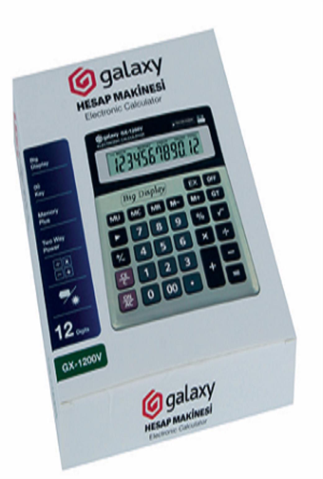 Fixpoint Galaxy Hesap Makinesi Büyük Boy 12 Digits