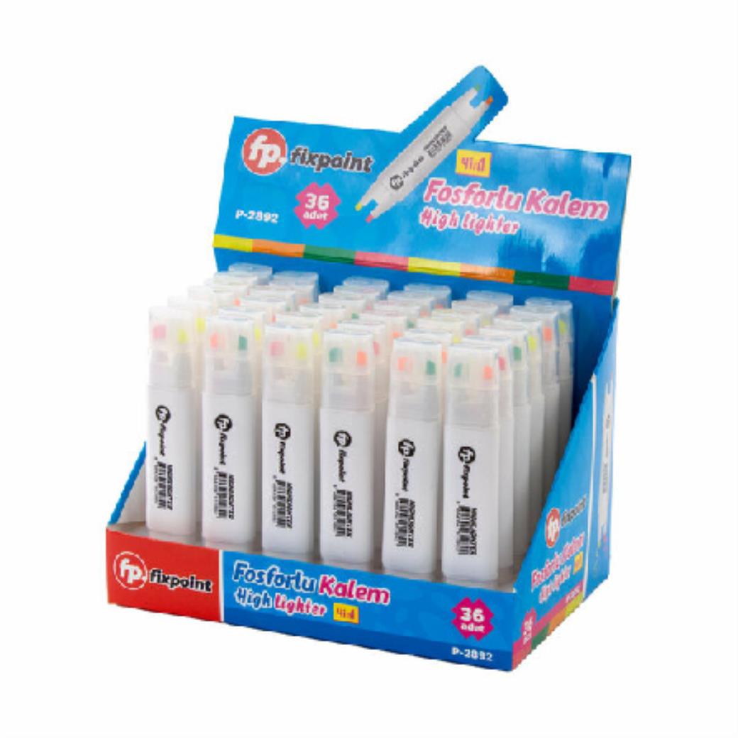 Fixpoint Fosforlu Kalem 4 Uçlu (36 Adet)