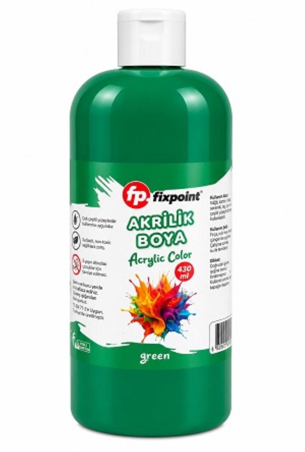Fixpoint Akrilik Boya Yeşil 430ml (12 Adet)