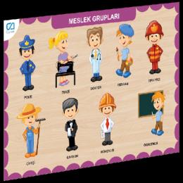 Ca Games Ahşap Puzzle Meslek Grupları