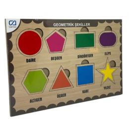 Ca Games Ahşap Puzzle Geometrik Şekiller